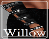W- Black/Silver Bracers
