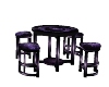 purple butterfly table