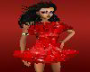 stars red party dress.