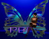 PBF*Colorful Bfly Bench