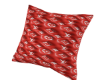 Red LV Pillow