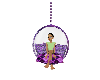 Purple hanging chair