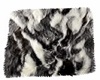 Black and White Fur Rug