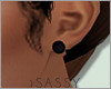 S| Black Stud Earring