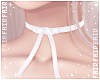 🌸 kitty collar white