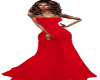 fancy red gown