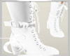 LACE BOOTS, WHITE