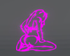 DBLE NEON GIRL STICKER 3