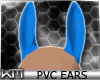 +KM+ PVC Horse Ears Blue
