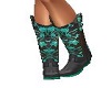 Teal Cowboy boots