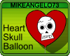 Balloon : Heart Skull