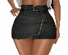 *BLACK* DENIM SKIRT - M