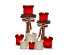 MAU/XMAS ANIM CANDLE SET