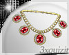 Red n Gold Necklace