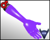 PVC gloves violet (m)