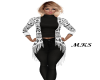 BLACK WHITE SWEATER