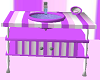 Purple Stripe Baby Sink
