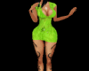 [BMXXL]:Green Lprd Dress