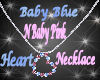 BABY PINK N BLUE HEART