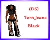 (DS)torn jeans black