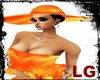 LG Orange Summer Hat
