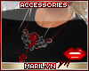 !MM GOthic Rose Necklace