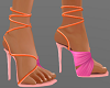 H/ColorBlock Pink Heels