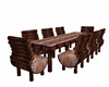 Rustic Log Table/Chairs