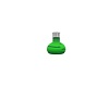 Green Fluid in flask