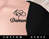 Damon Chest Tattoo