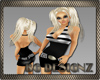 [BG]SilverNStriped Dress