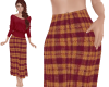 TF* Wine & Gold Skirt