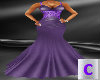 Purple Silk Ball Gown