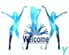 welcome sign blue animtd