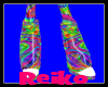 *R*Rainbow Swirly Boots