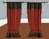 Curtains Red Suede