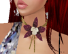Purple Orchid necklace