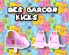 des garcon// pink shoes