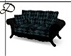 D's Blue Checkered Sofa