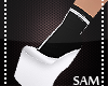 SAM|Heels+socks white