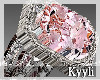 Pink Ice Wedding Ring♥