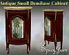 Antq Sm Demilune Cabinet