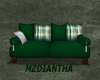 Green/White Couch