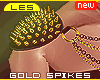 L| Gold Shoulder Spikes