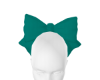 f. simple teal bow