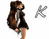 ~K~Long ponytail brownie