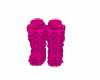 Hot Pink Furry Boots