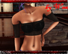 !W Ribbed Mini T Black