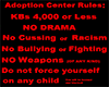Adoption Center Rules