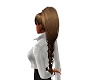 brown long ponytail